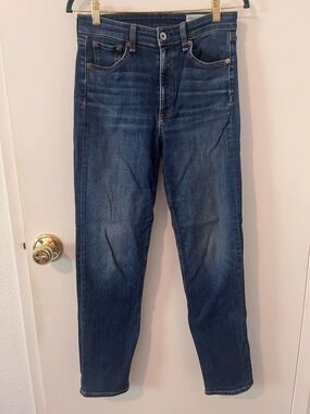 Rag & Bone Nina High Rise Cigarette Blue Jeans in Carla Size 27